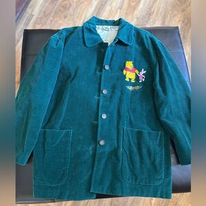 Vintage 90s Disney oversized corduroy Pooh blazer